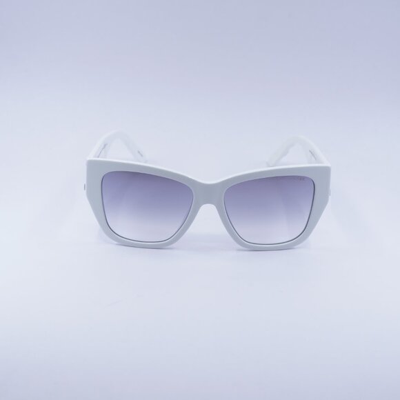 Marc Jacobs MARC 695/S 0HYMI C Sunglasses White Grey Square Frame, Grey Lenses - Picture 2 of 10